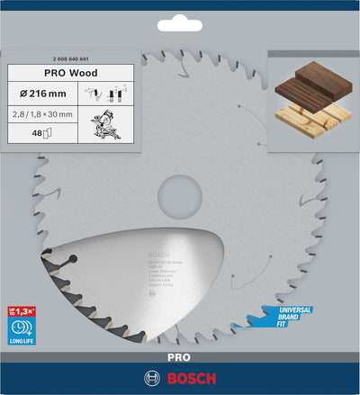 Bosch Accessories Bosch Professional 1x Kreissägeblatt Optiline Wood (Sägeblatt für Holz, Ø 216 x 30