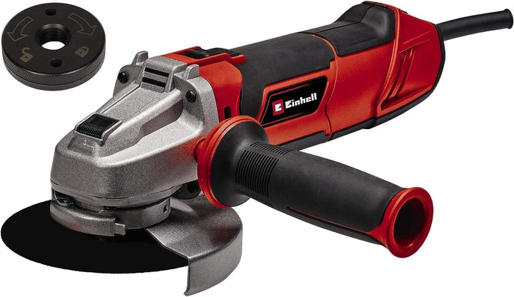 Einhell Winkelschleifer TE-AG 125/1010 CE Q (1010 Watt, Schnellspannmutter, elektr. Drehzahleinstell