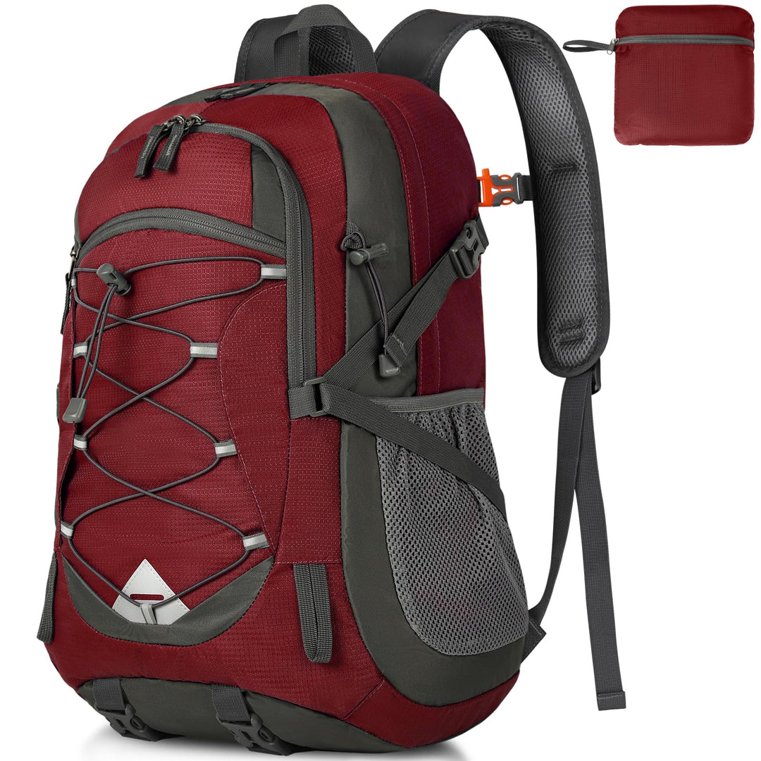 IGOLUMON Wanderrucksack Herren Damen 40L Wasserdichter Rucksack Leicht Faltbarer Reiserucksack Trekk