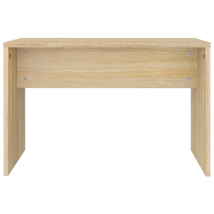 Tidyard Schminkhocker Sitzhocker Fusshocker Sitzbank Fussbank Ottomane Holzwerkstoff Sonoma-Eiche 70