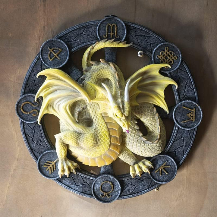 Pacific Giftware Wandrelief Drache Mabon by Anne Stokes 27 cm | Figur Statue Dragons of the Sabbats