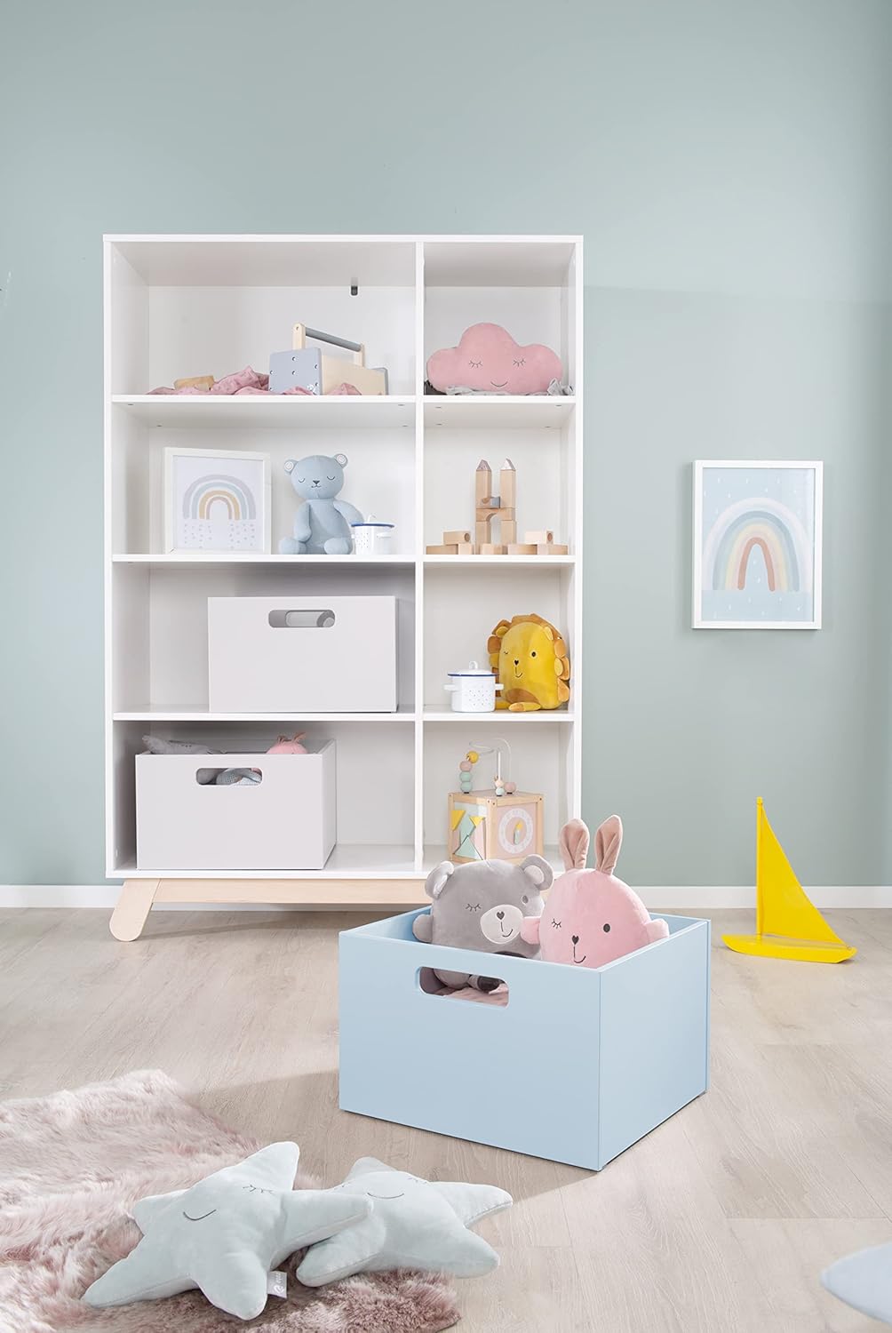 roba Aufbewahrungsbox für Kinder - Stauraum für Spielzeug - Aufbewahrungskiste für Kinderzimmer - Ho