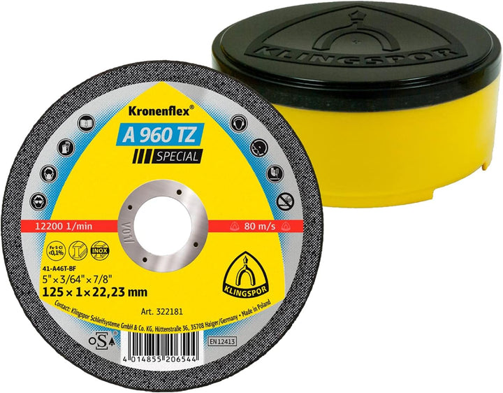 Klingspor 322181 A 960 TZ SPEZIAL, Trennscheibe INOX, SPEZIAL