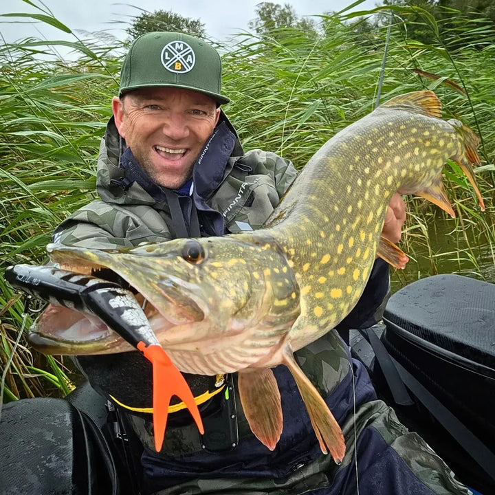 LMAB Real Vibe 15, 18, 22 cm Swimbait sinkend Hecht Köder gross zum Spinnfischen, Glidebait, Big Bai