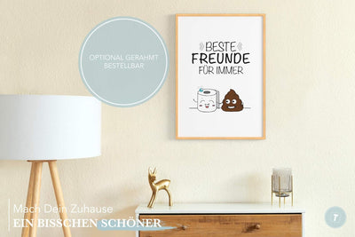 Papierschmiede® Bilder Home XXL Kunstdruck A1 (59,4x84,1 cm) Spruch Poster Zuhause Schrift Bild Wand