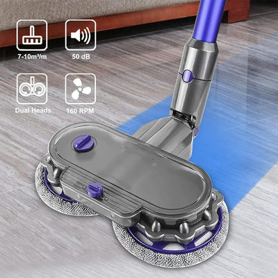 Italdos Wischaufsatz kompatibel für Dyson V8 V10 V11 V15 Bodenwischer Bürste Elektrischer mit 3 Wasc