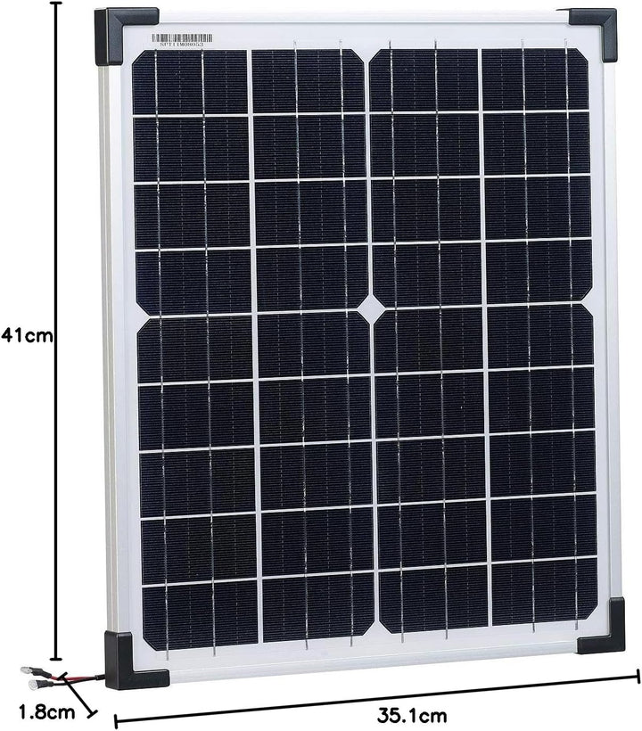 revolt Solarpanel 20 Watt: Solarpanel (20 W) mit Akku, Laderegler und 230-V-Wandler (Solarpanel mit