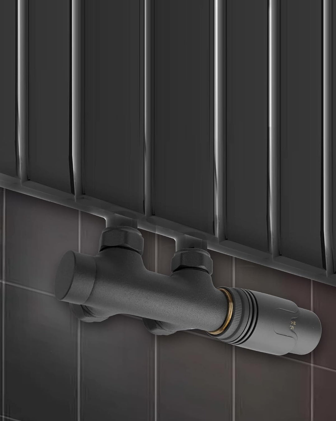 S SIENOC H-Ventil Anschlussgarnitur Mittelanschluss/Radiator Valves Thermostat Für Badheizkörper Mit