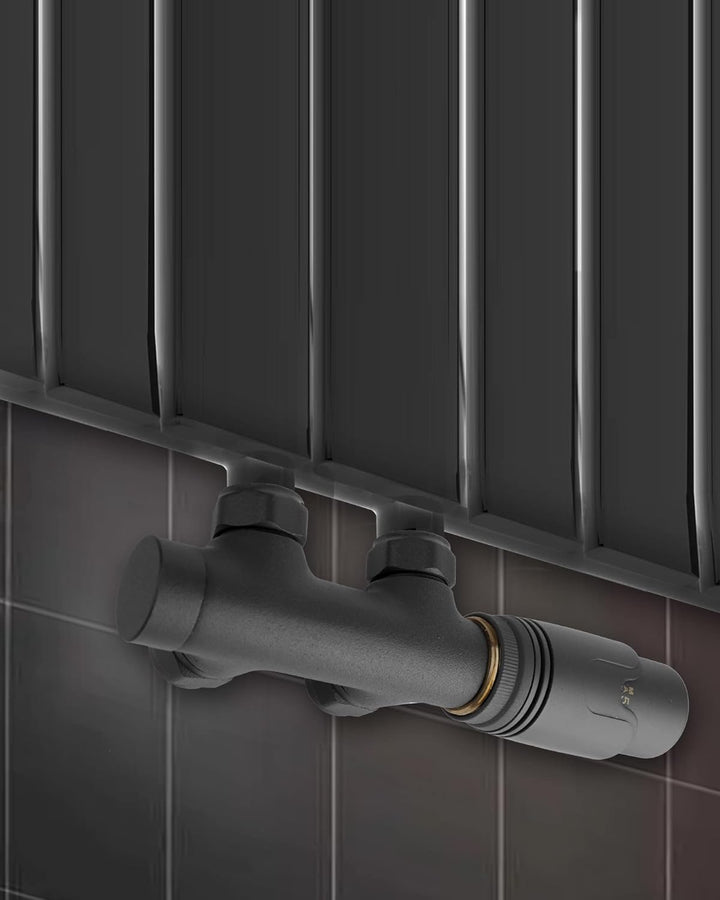 S SIENOC H-Ventil Anschlussgarnitur Mittelanschluss/Radiator Valves Thermostat Für Badheizkörper Mit