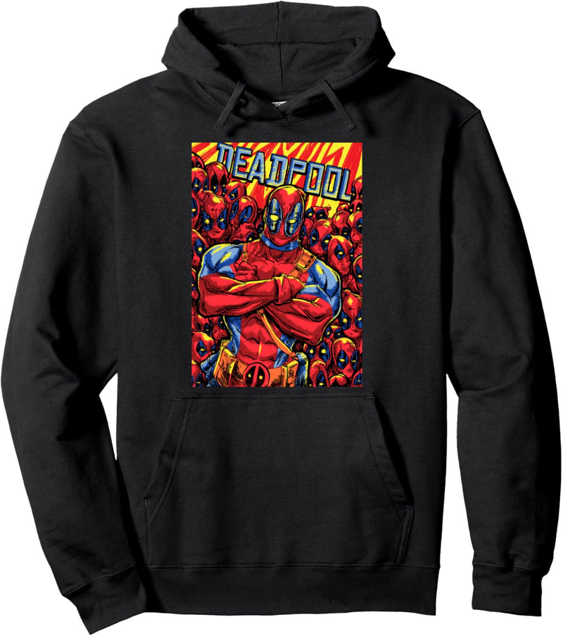 Marvel Deadpool Pool Of Deadpool Masks Pullover Hoodie