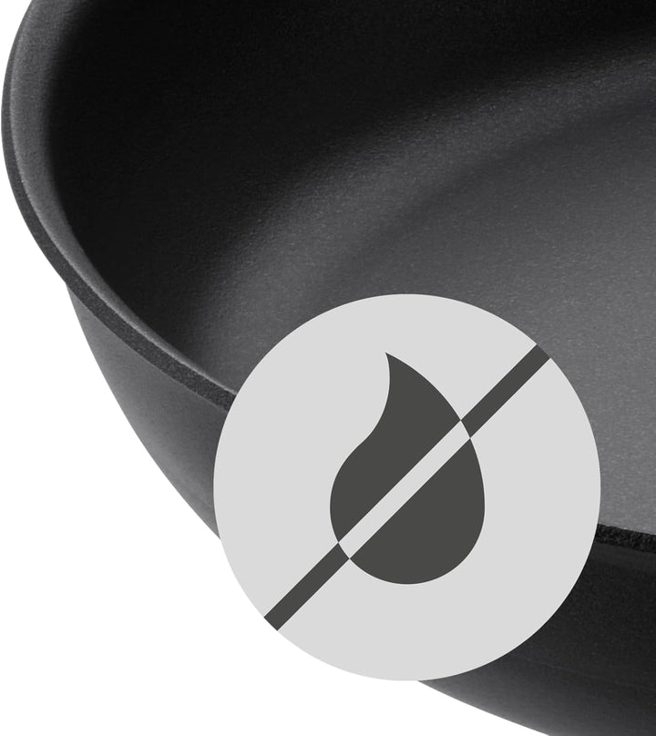 WMF PermaDur Excellent Bratpfanne Induktion 24 cm, Aluminium beschichtet, Kunststoffgriff mit Flamms