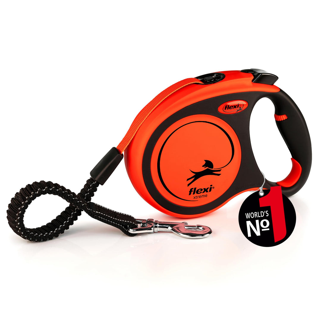 flexi Rollleine Xtreme - Tape Leash schwarz orange, L (1er Pack), XT30T5.251.S OR schwarz orange L,