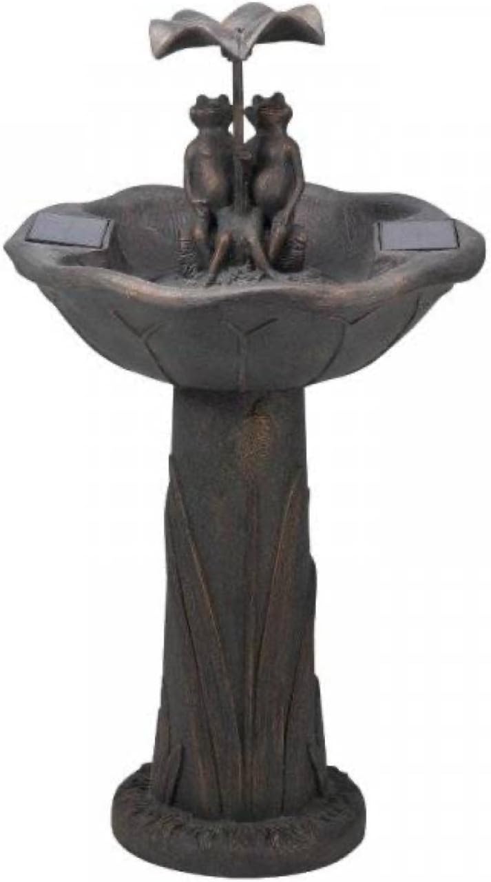 Smart Garden Solar Frosch Frolics Regenschirm Garten Wasserspiel Brunnen Vogeltränke Mehrfarbig, Meh