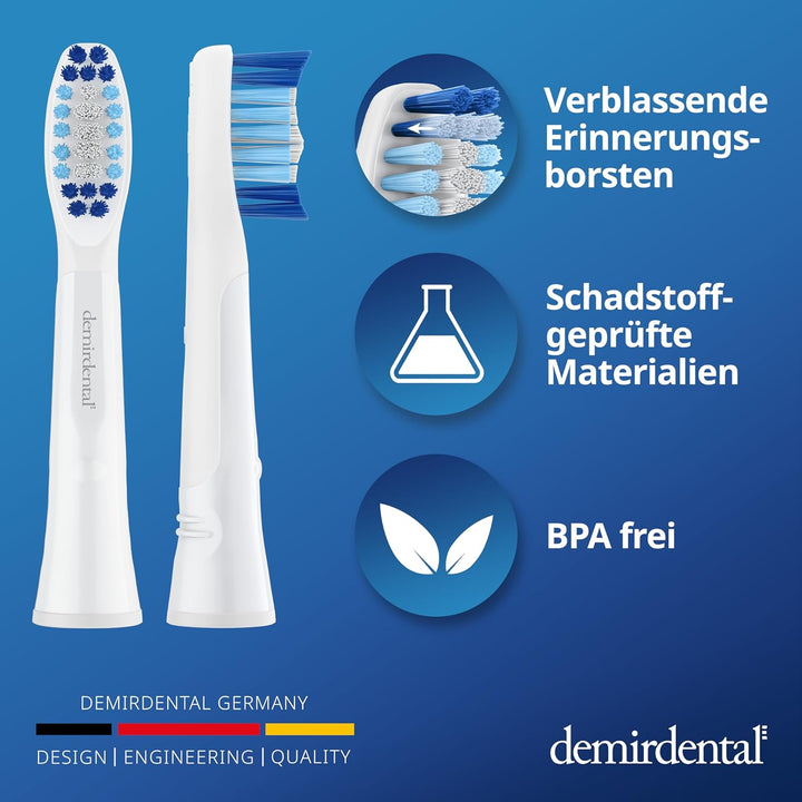 Aufsteckbürsten von demirdental für Oral-B Pulsonic Aufsteckbürsten, Medium Aufsteckbürsten, Ersatzb