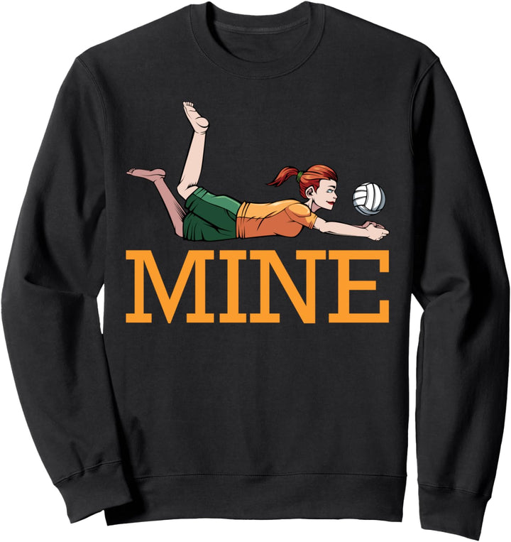 Mine Volleyball Leidenschaft Aufschlag Training Passen Sweatshirt