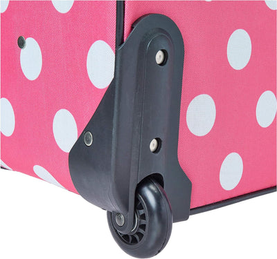 Rockland Polka Softside Aufrechtes Gepäck-Set, Pinke Punkte, Einheitsgrösse, Polka Softside Aufrecht