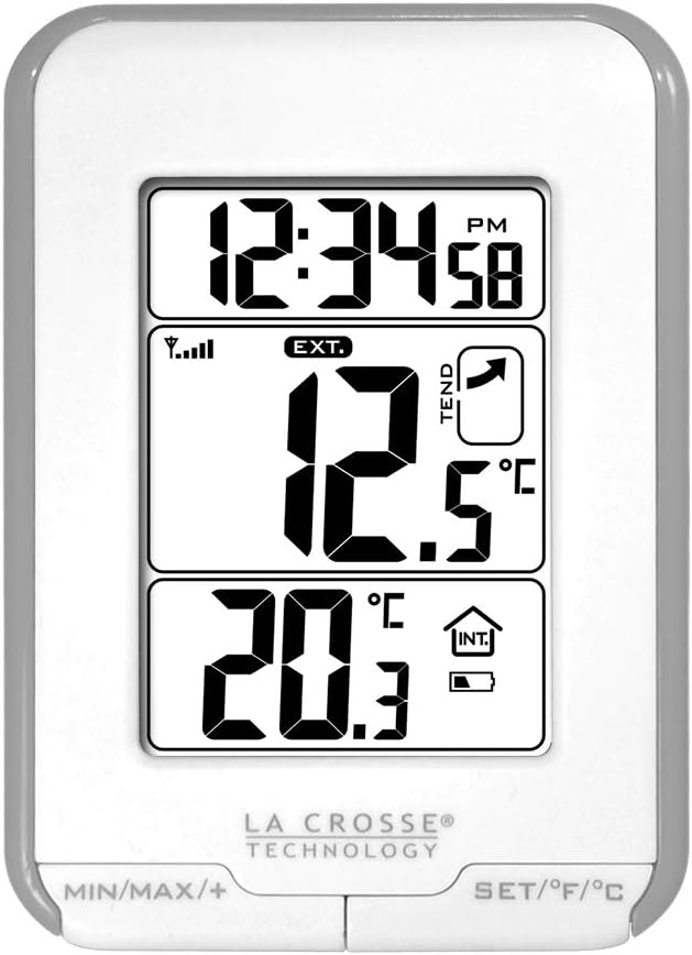La Crosse Technology Temperaturen Station WS6810WHI-SIL silberfarben / weiss, silberfarben / weiss