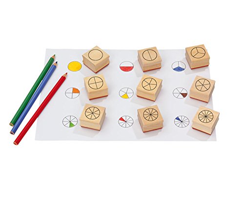 Betzold - Bruchrechen-Stempel Kreis - Mathematik Grundschule Lehrerbedarf Nocolor, Nocolor