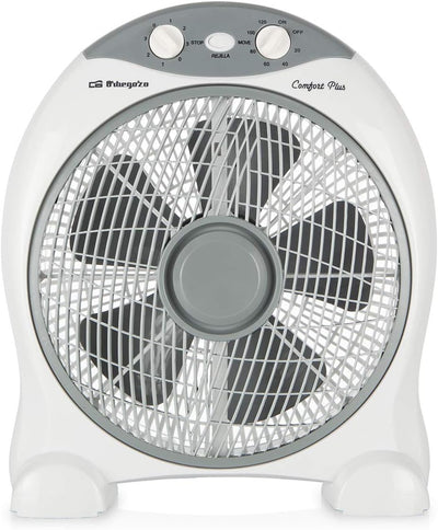 Orbegozo BF 1030 - Ventilator mit 5 Blättern, 3 Geschwindigkeiten, Timer, Umkippschutz, 45 W