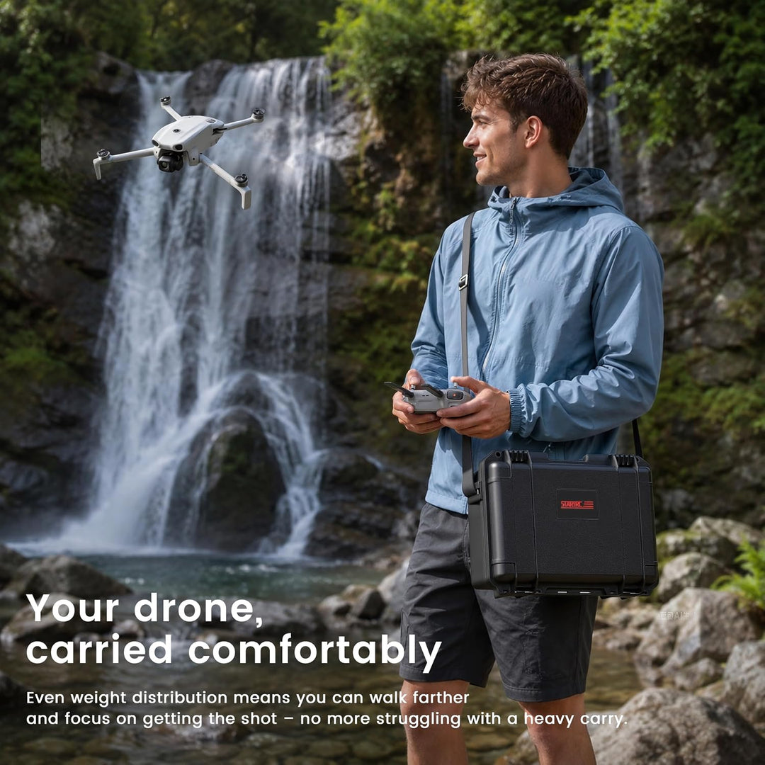 STARTRC Lito X1/1 Koffer, Wasserdichter Harter Tasche für DJI Lito X1/1 Fly More Combo Zubehör für D