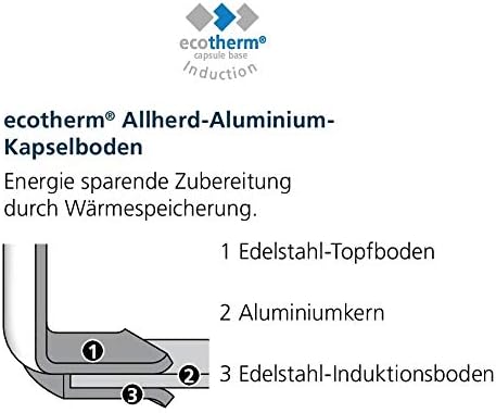 Schulte-Ufer Industar for Professionals Schmorpfanne mit Griffen aus Edelstahl in der Farbe Silber-S