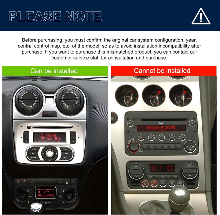 2G+64G Rimoody Android Autoradio für Alfa Romeo MITO 2008-2016 7 Zoll Touchscreen Autoradio mit Wire