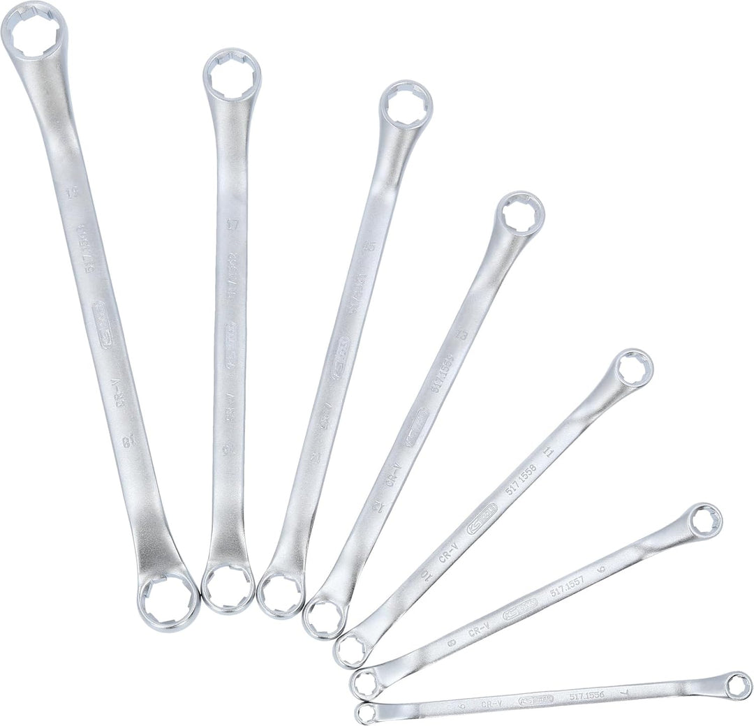KS Tools 517.1555 RESCUEpower Doppel-Ringschlüssel-Satz, gekröpft 7-tlg 6-19mm