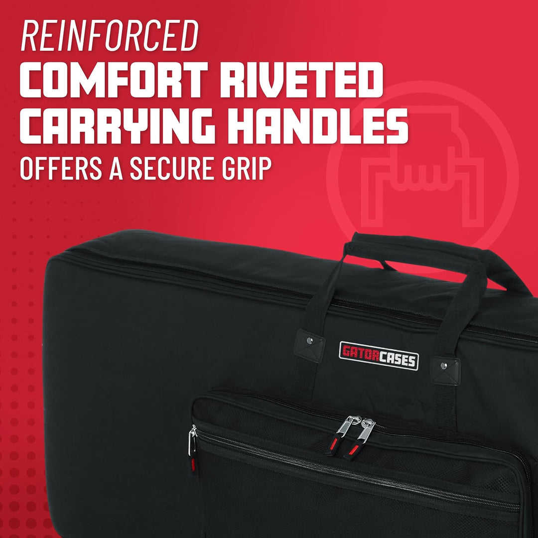 Gator Cases GKB Serie gepolsterte Keyboard Gig Bag für 61-Tasten-Keyboards (GKB-61) 61 Schlüssel, 61