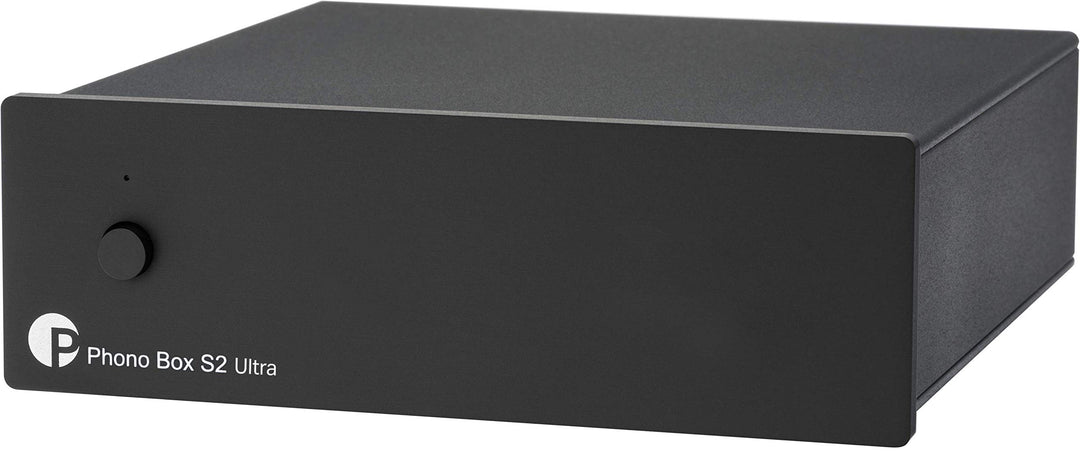 Pro-Ject Phono Box S2 Ultra, Diskrete MM/MC Phono Vorstufe (Schwarz), Schwarz