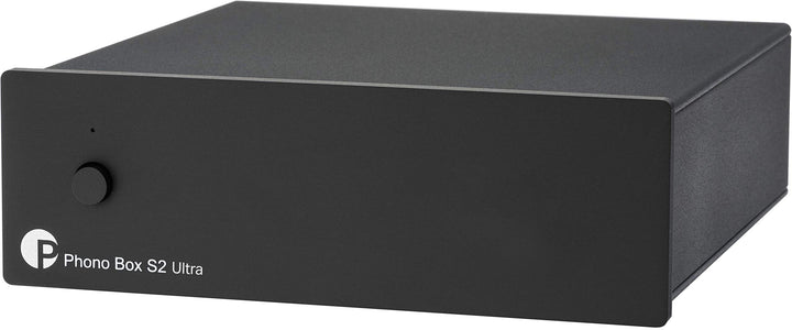 Pro-Ject Phono Box S2 Ultra, Diskrete MM/MC Phono Vorstufe (Schwarz), Schwarz