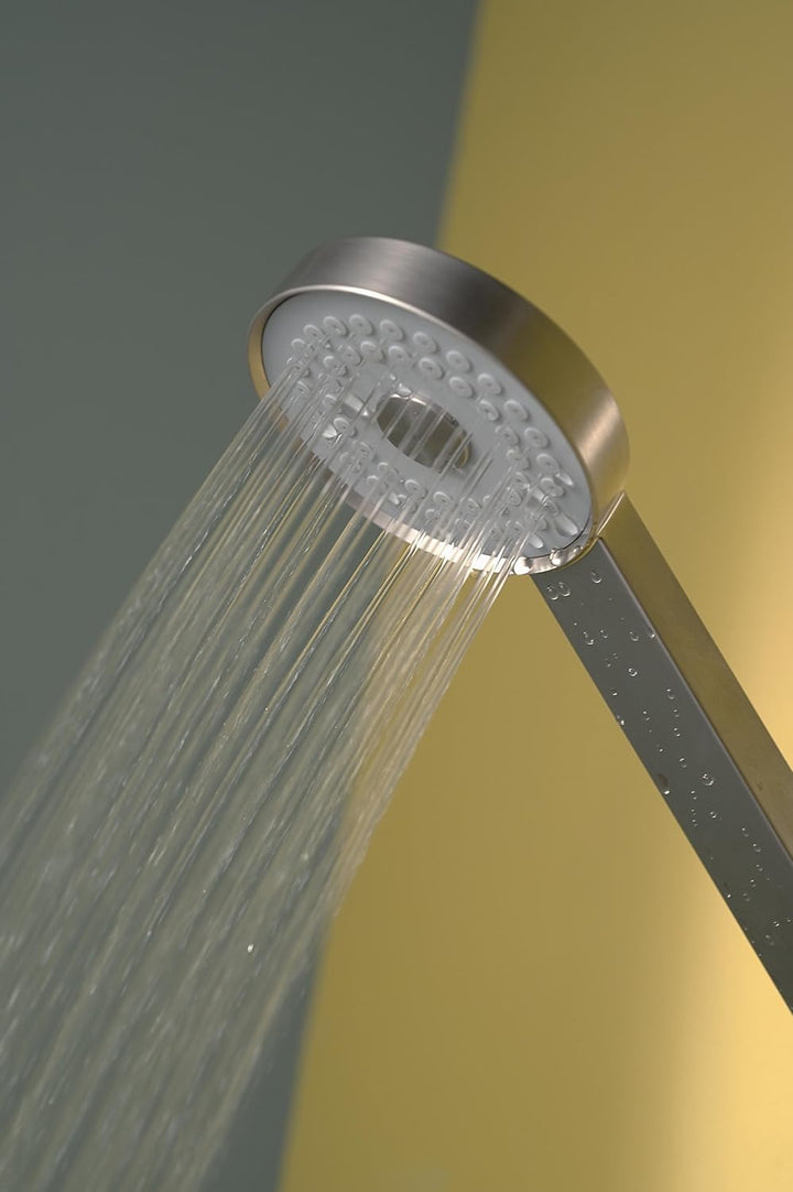 Haceka, IXI, Dusch und Bad Zubehör, Duschstangenset, Dusche, Rostfrei Stahl, 1137913 Gebürstet Dusch