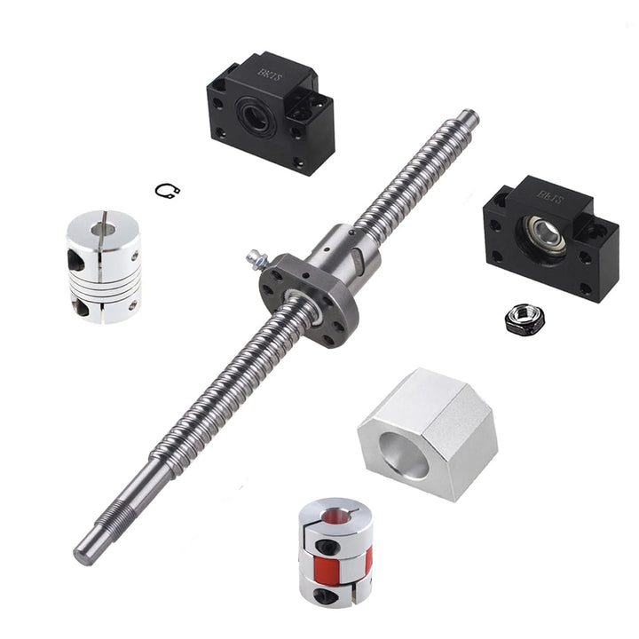 CNCYEAH SBR16 Linearführung set 300mm Gleitschiene Welle mit 4 SBR16UU Lagerblock + SFU1605 250mm Ku