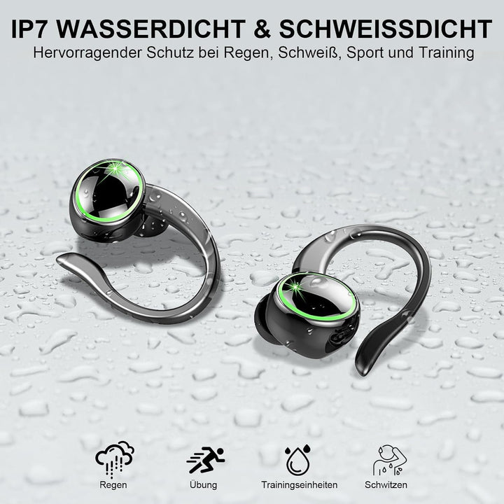 Bluetooth Kopfhörer, 2026 Kopfhörer Kabellos Bluetooth 5.4 Sport tiefer Bass, 56 std Spielzeit In Ea