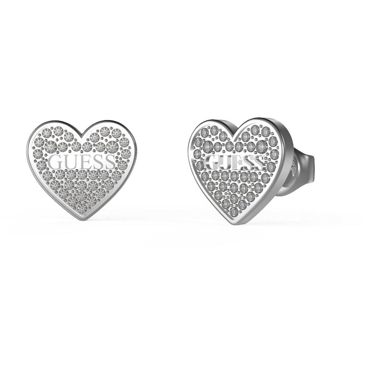 Guess Damen-Ohrstecker Edelstahl Zirkonia 32023452 silber, silber