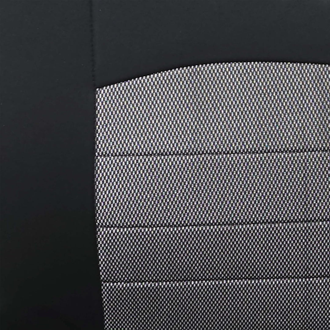 PETEX Auto Sitzbezüge Universal Komplett Set 11-teilig - Carbon schwarz, Eco Class mit SAB 1 Vario,