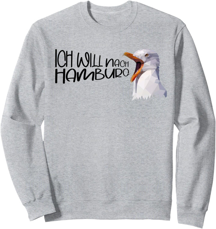 Hamburg Hafen Elbe Küste Möwe norddeutsch Hamburg Sweatshirt