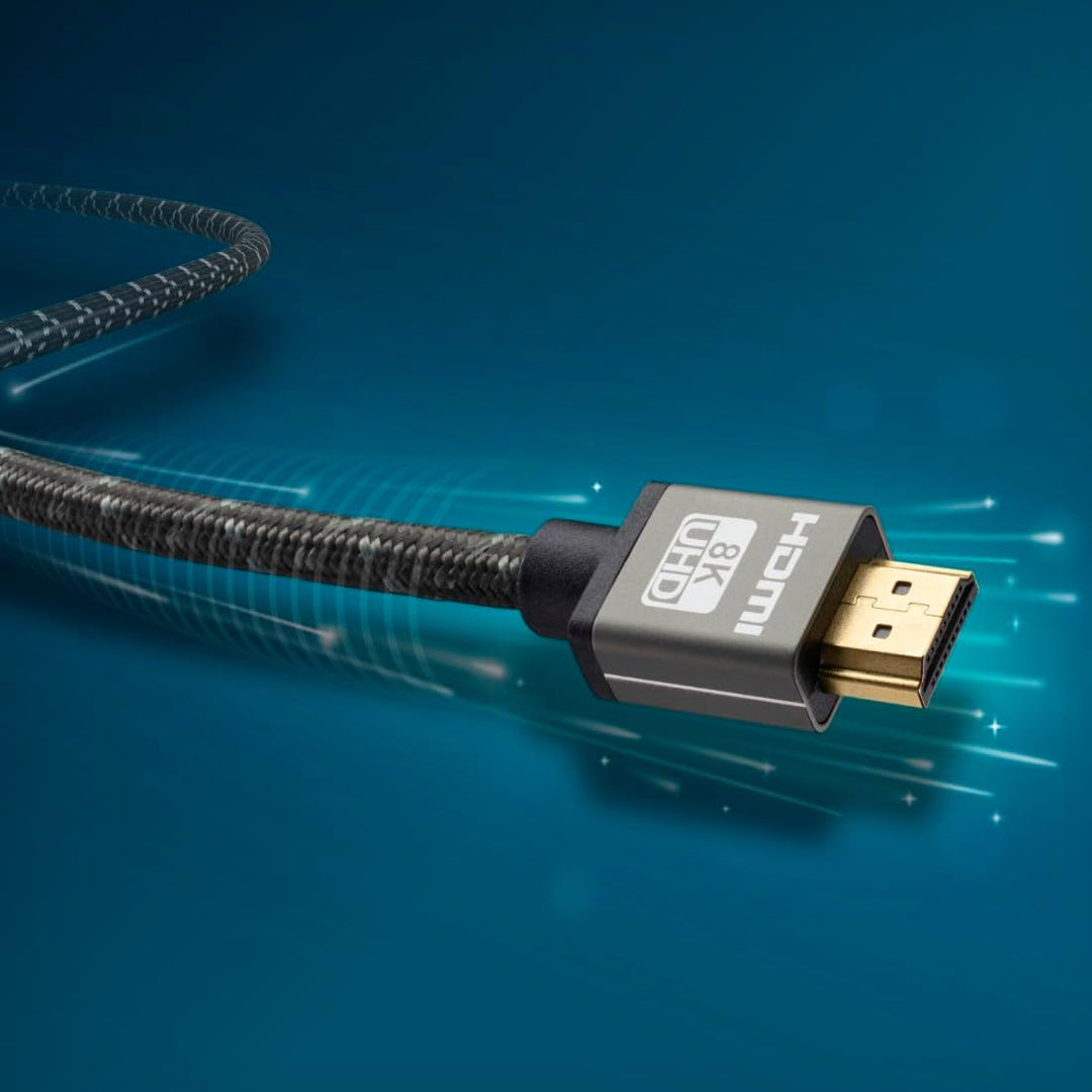 Hama Premium HDMI Kabel 2 Meter Ultra High Speed (Exzellentes Monitorkabel 4K / 8K, 48 Gbit/s, UHD B