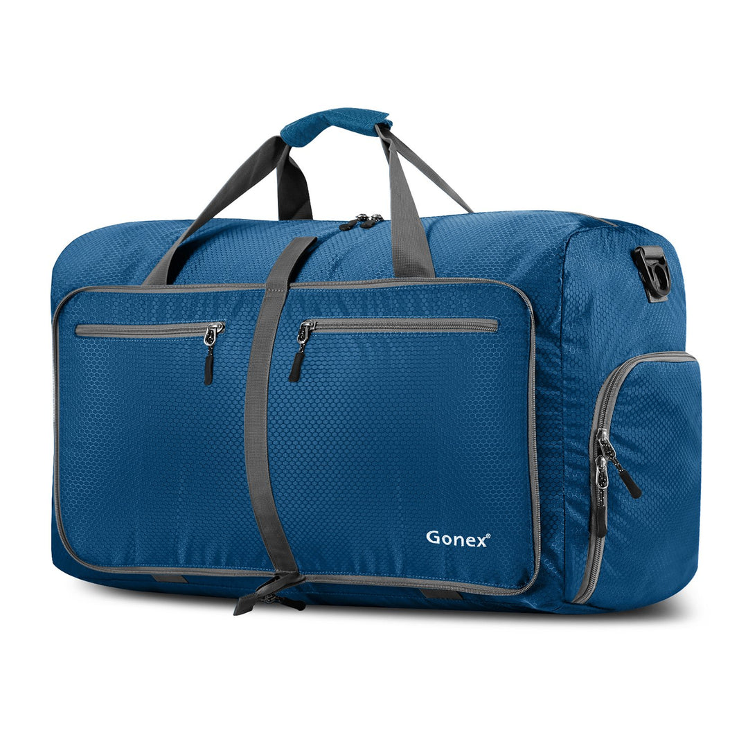 Gonex Leichter Faltbare Reise-Gepäck 60L Duffel Taschen Übernachtung Taschen/Sporttasche für Reisen
