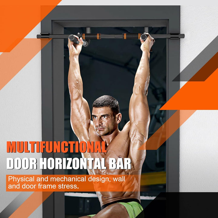 Klimmzugstange Türrahmen, Pull Up Bar Door Frame, bis 200kg Traglast, passend bis 85cm breite Tür, z