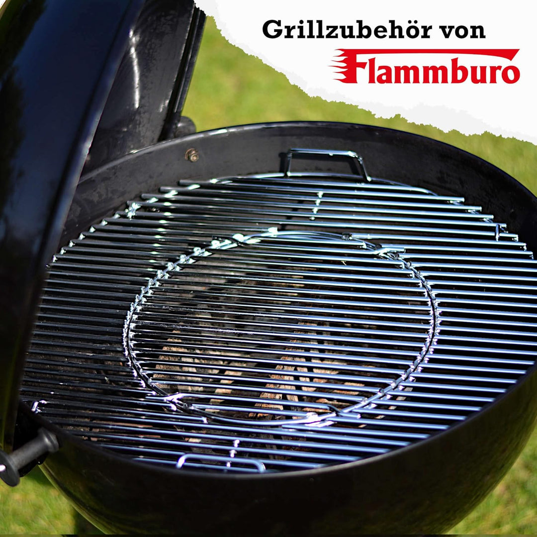 FLAMMBURO BBQ-System Grillrost rund Ø 57/54,5 cm - auch in 47/44 cm erhältlich, aus verchromtem Stah