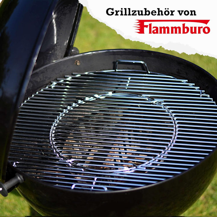 FLAMMBURO BBQ-System Grillrost rund Ø 57/54,5 cm - auch in 47/44 cm erhältlich, aus verchromtem Stah