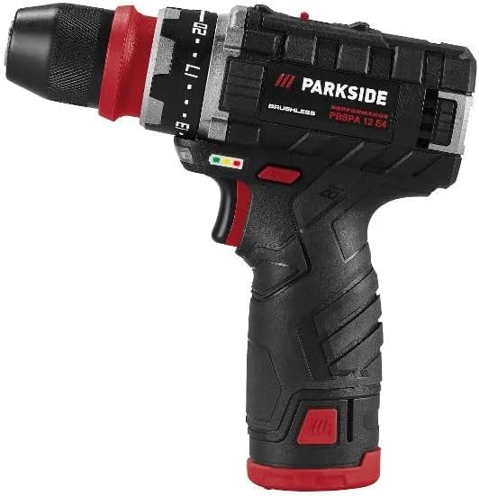 PARK SIDE PERFORMANCE Set Bohrmaschine Akkuschrauber 12 V PBSPA 12 – inkl. 2 Akkus Ladegerät Zubehör