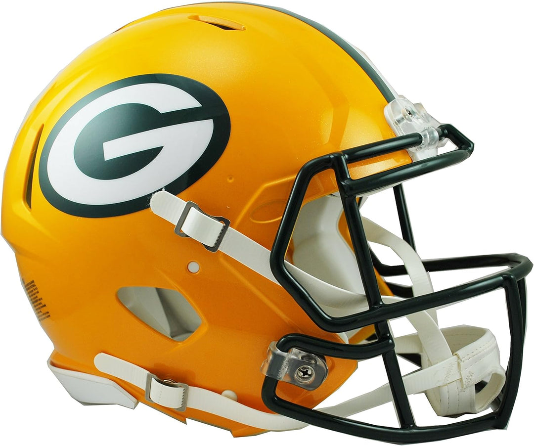 Riddell NFL authentischer Speed Footballhelm für Männer Green Bay Packers One Size Fits All Green Ba