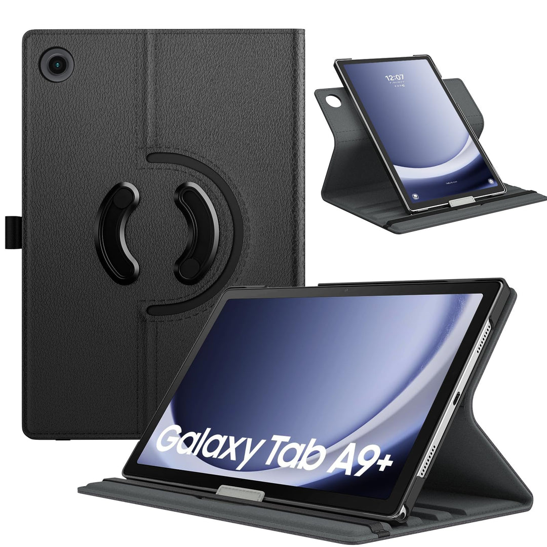 TiMOVO Drehbar Hülle Kompatibel mit Samsung Galaxy Tab A9+/A9 Plus 11 Zoll 2023 SM-X210/X216/X218, 9