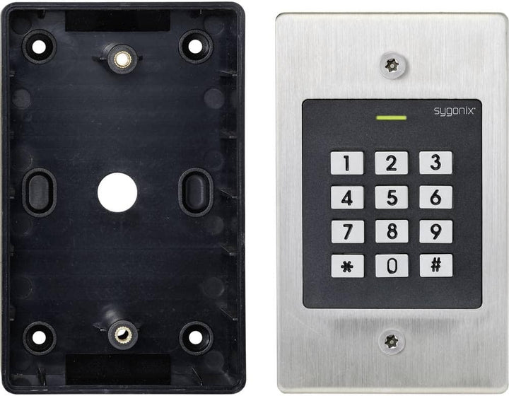 sygonix SY-4760956 Code-Tastatur mit RFID-Unterputzmontage, 12 V/DC, 18 V/DC, IP66