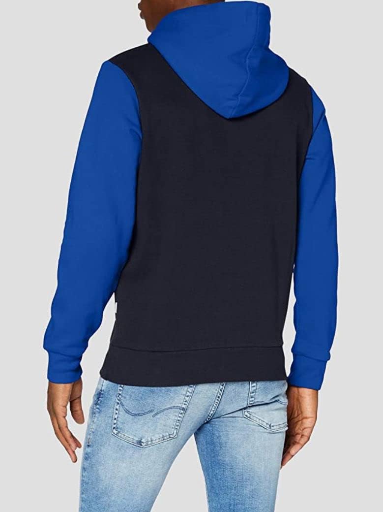 JACK & JONES Herren Warmer Print Hoodie Logo Sweater Pullover Basic Kapuzen Sweatshirt JJELOGO XS Cl