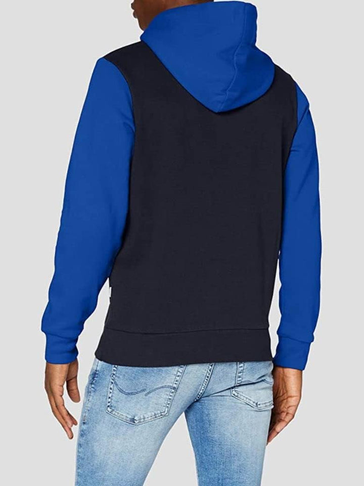 JACK & JONES Herren Warmer Print Hoodie Logo Sweater Pullover Basic Kapuzen Sweatshirt JJELOGO XS Cl
