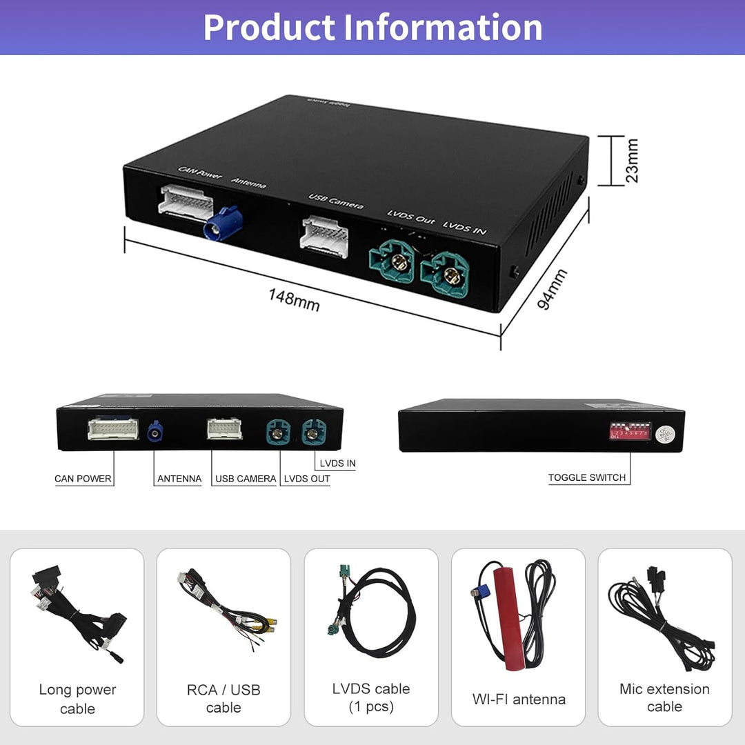 Road Top Wireless Carplay Android Auto für BMW Mini Cooper One Hatch Clubman F55 F56 F54 F57 NBT Sys