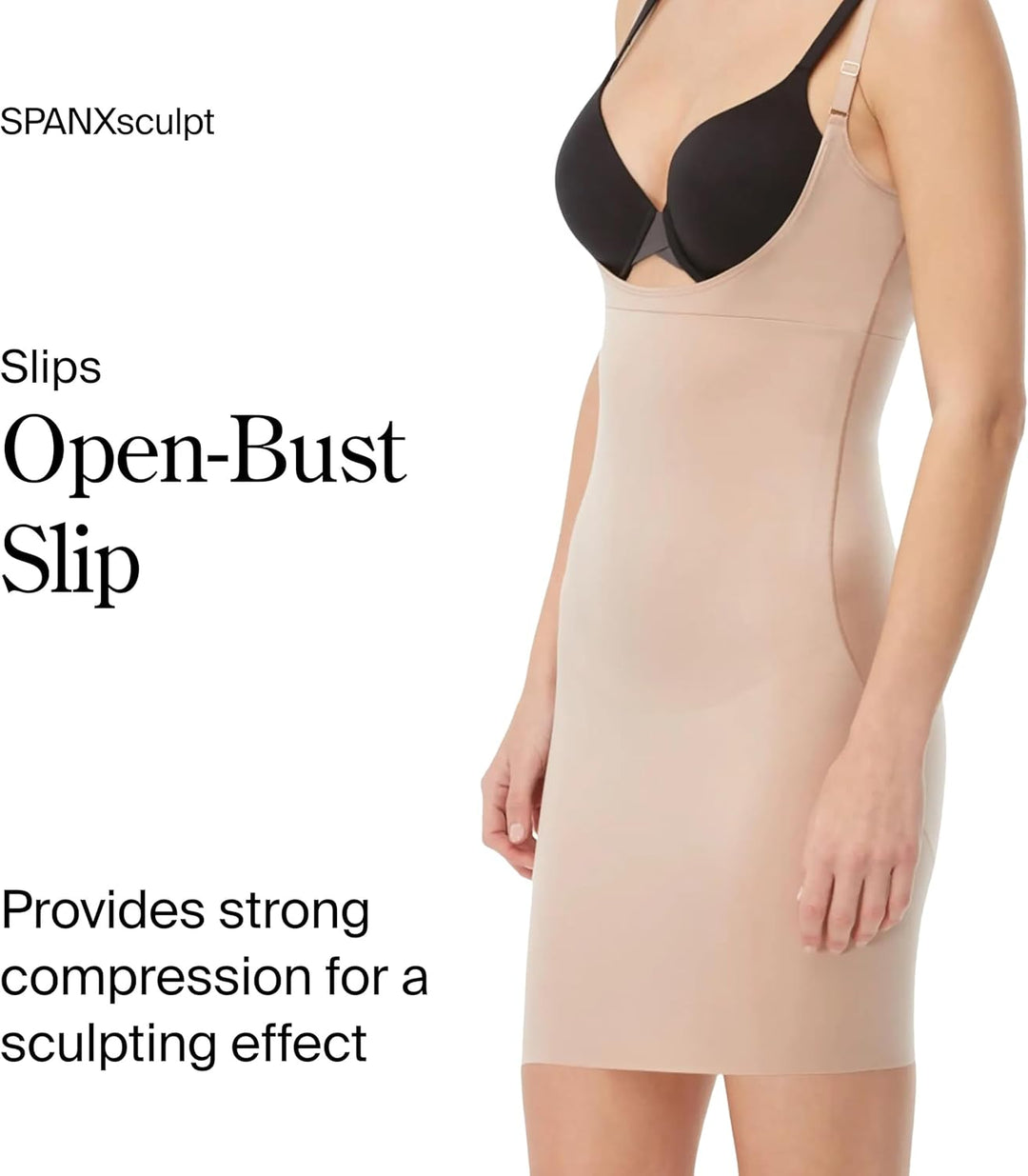 SPANX Shapewear für Damen Sculptant, Open Bust Full Slip (Regular und Übergrösse) S Foundation, S Fo