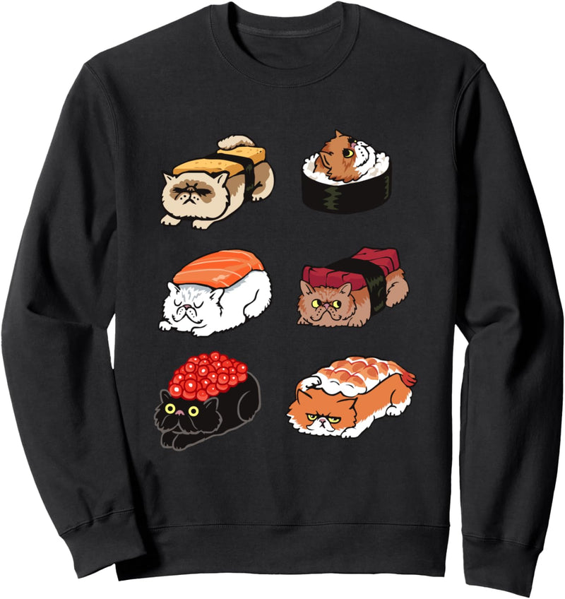 Sushi Persian Cat Sweatshirt